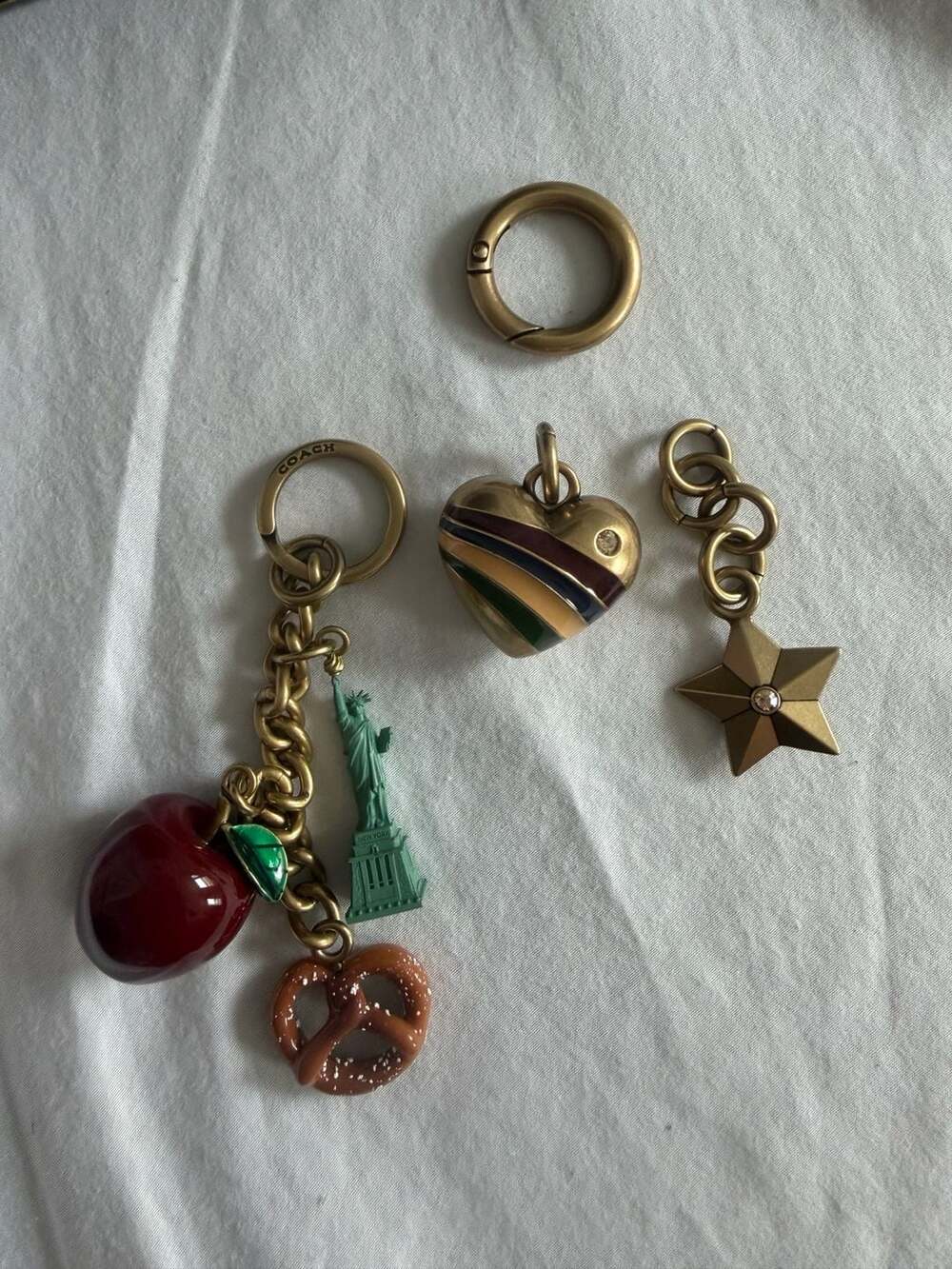 Coach NYC, Heart, and Star Bag Charms - Picture 2 of 3